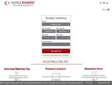 Tablet Screenshot of hotelediament.pl